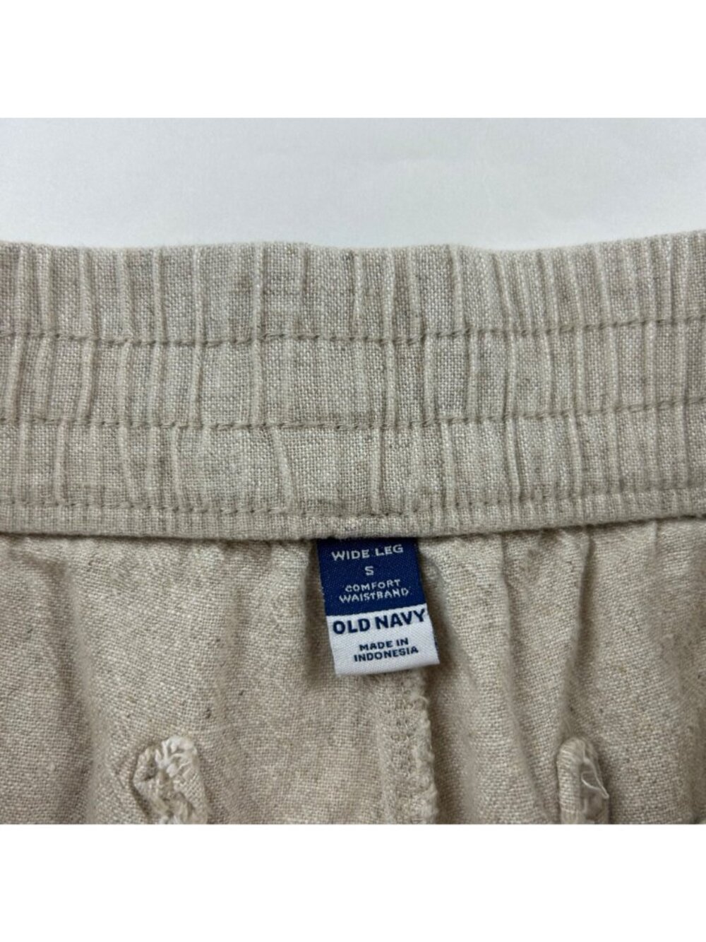 Old Navy Flax Linen Blend High Rise Wide Leg Pant S - Picture 4 of 7